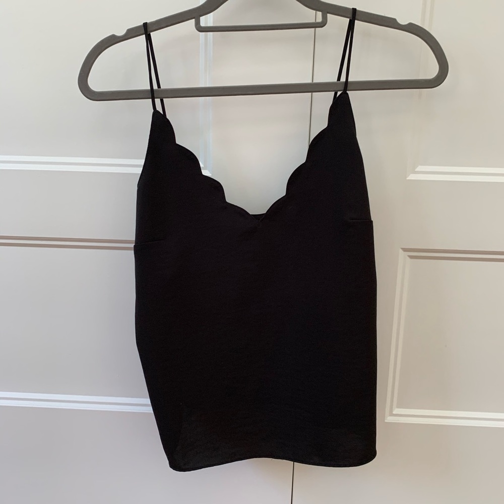 Black tank top